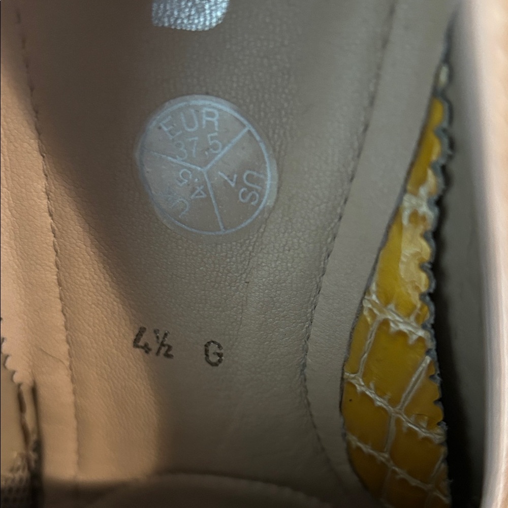 Ara Yellow and Beige Women's Loafers - Picture 10 of 10